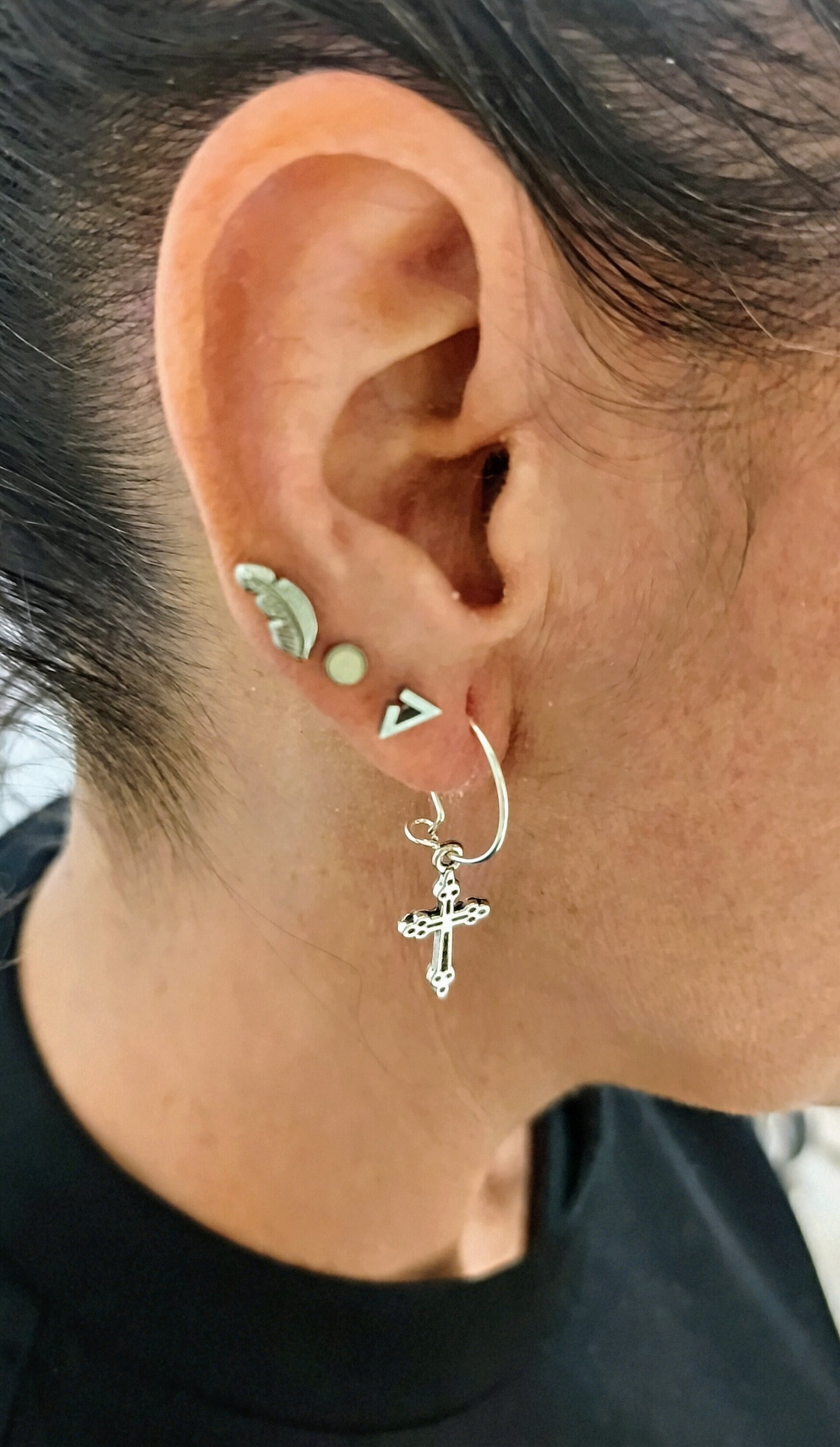 Pendientes Sombras plateadas - 2