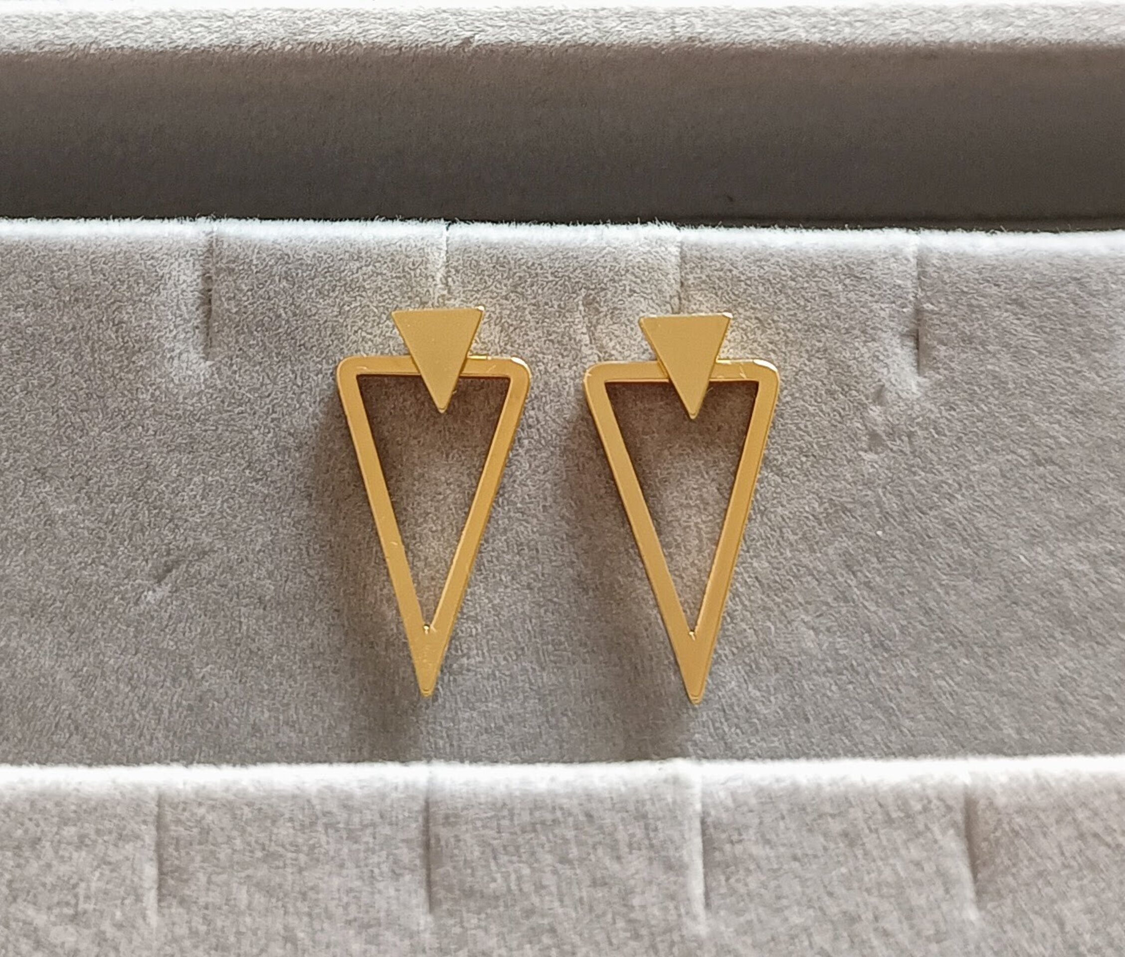 Pendientes doble triángulo - 2