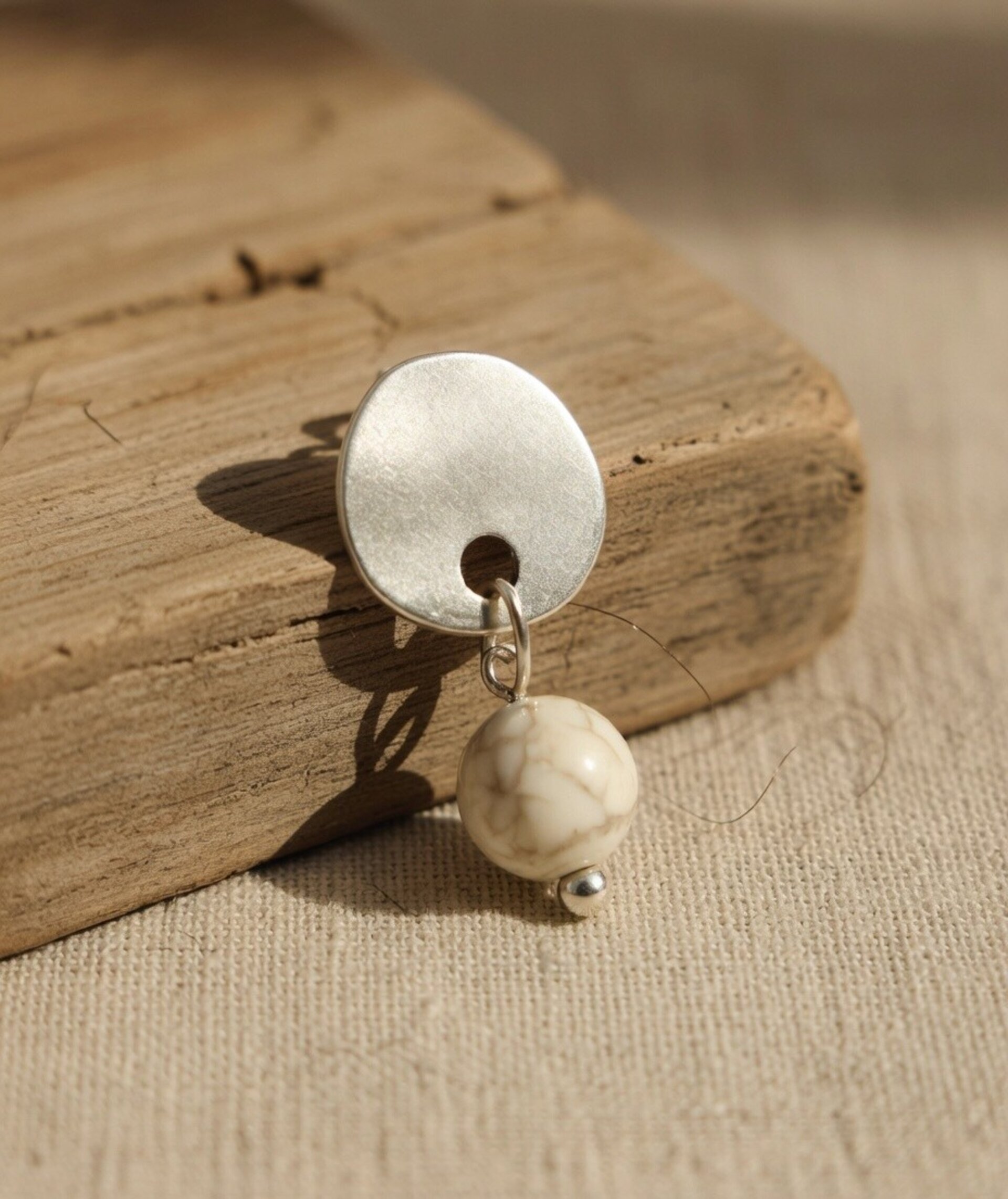 Pendientes Howlita - 2