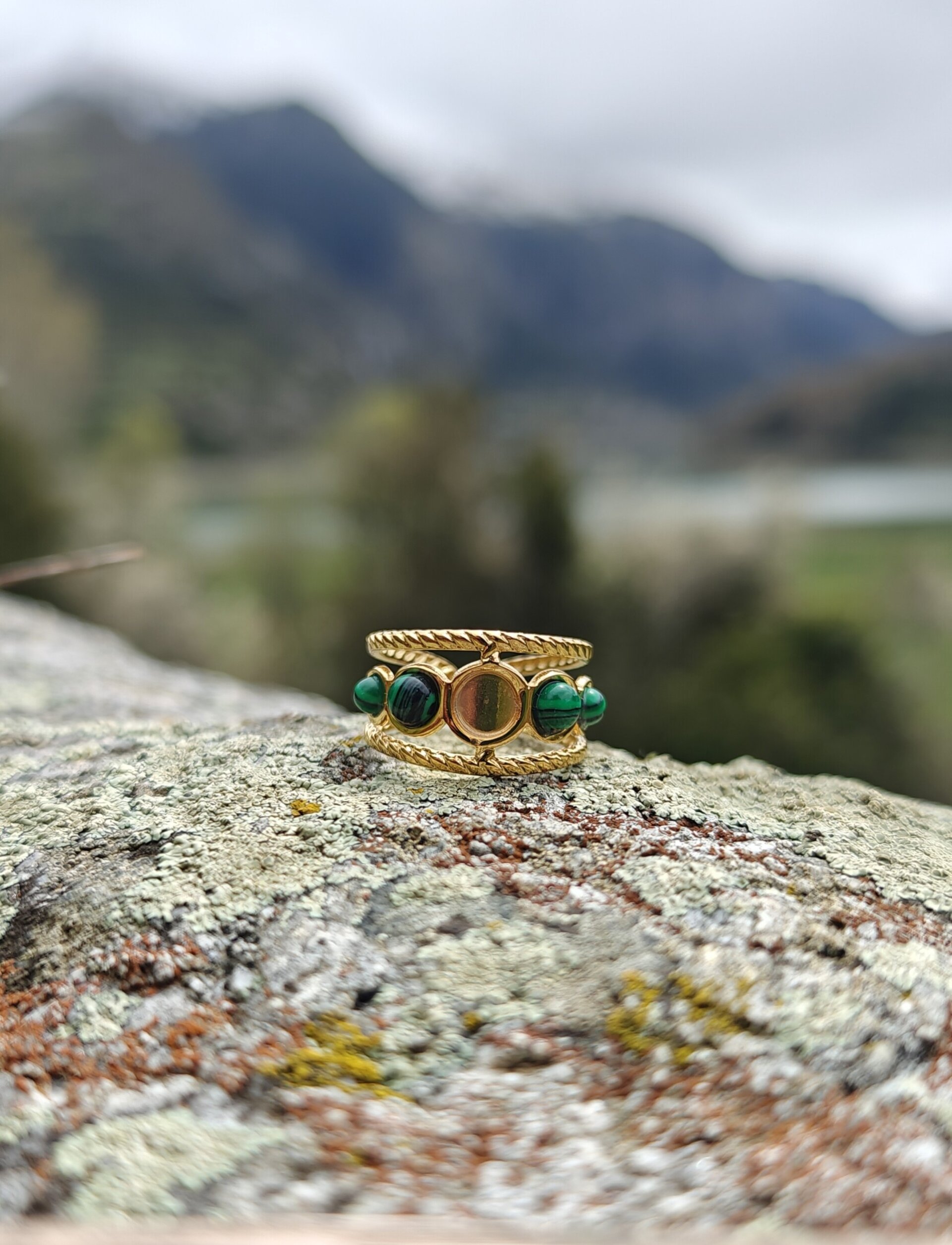 Anillo Malaquita - 2