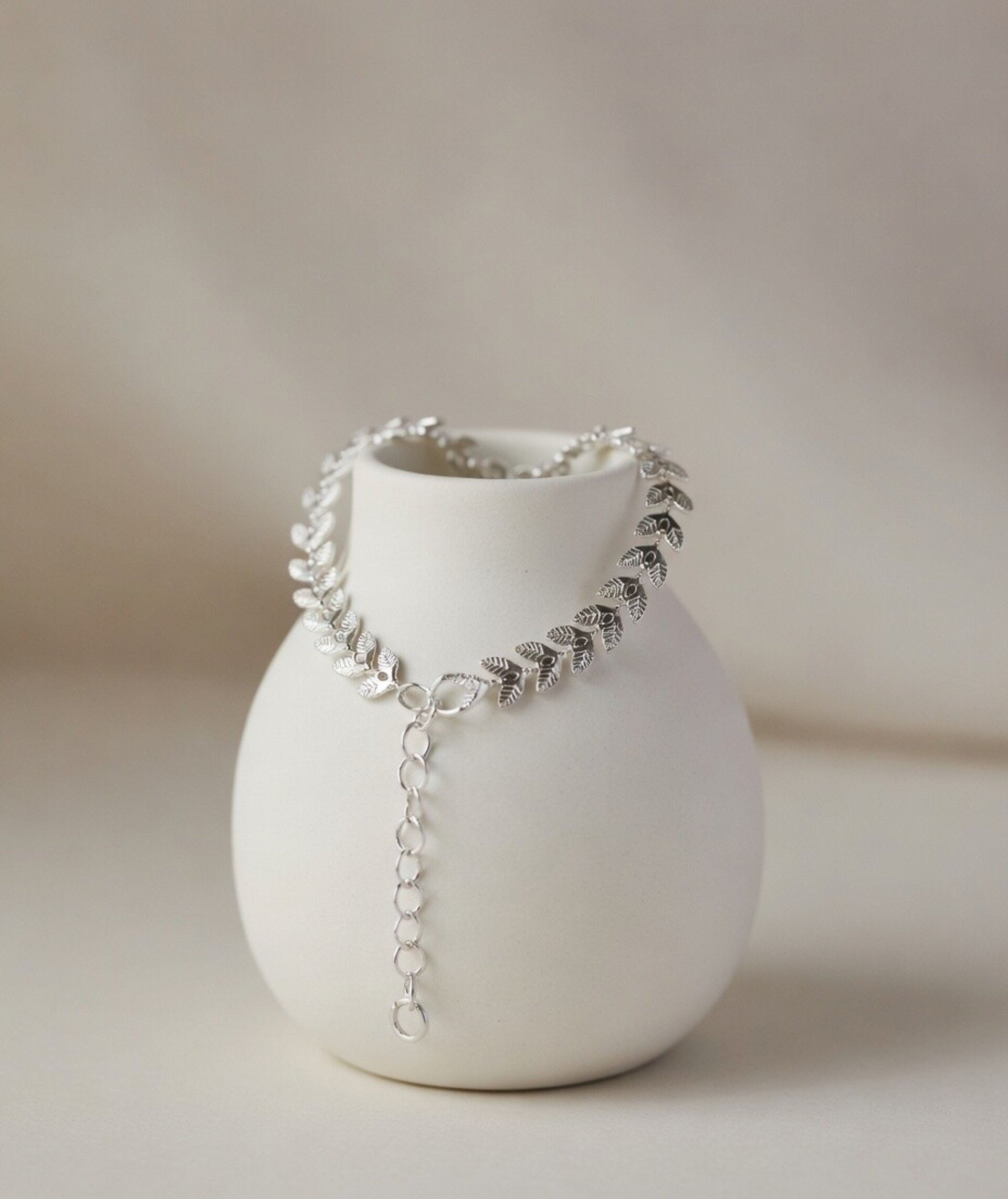 Pulsera de acero inoxidable hojas | Joya elegante y resistente - 1