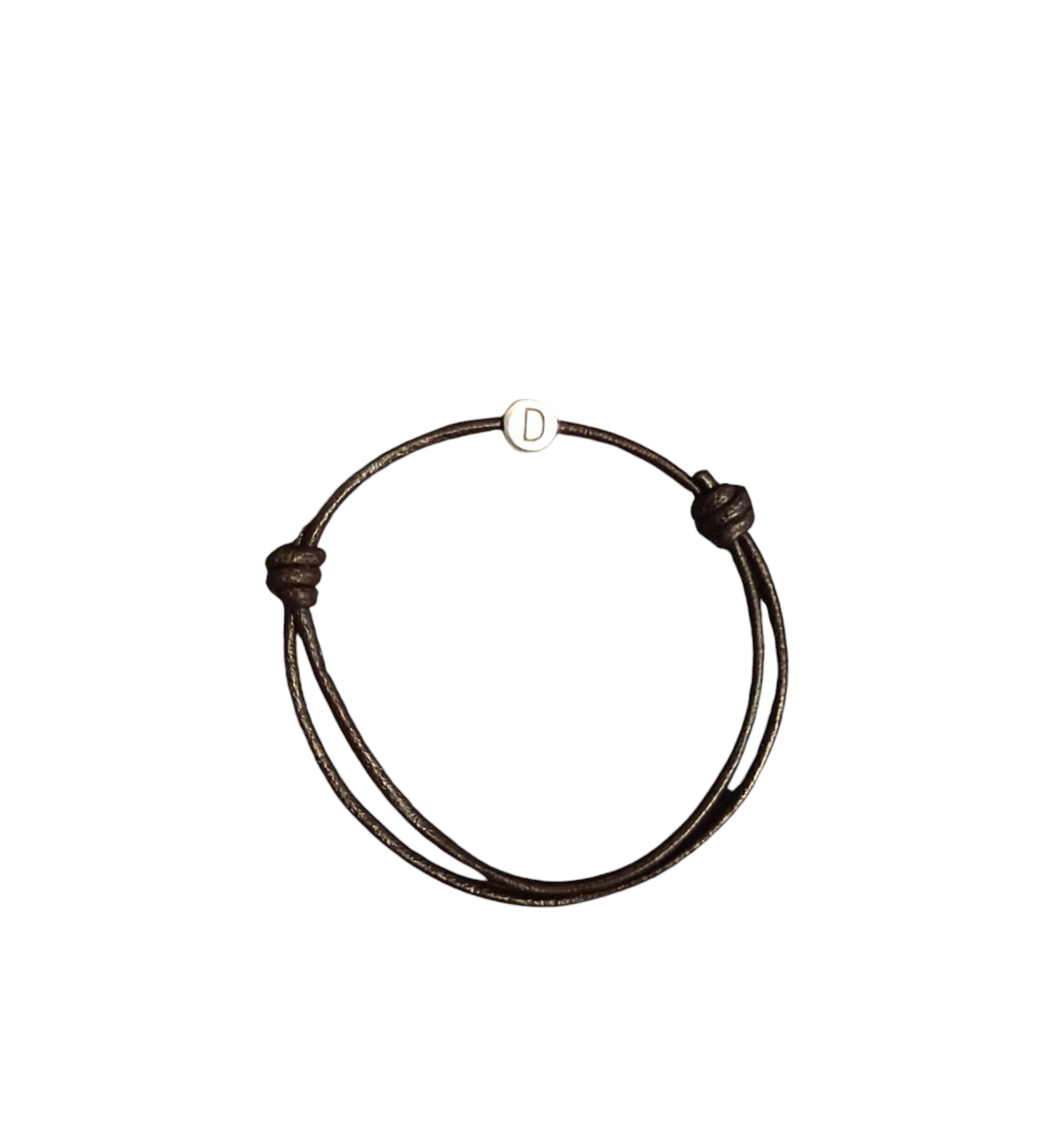Pulsera Cuero inicial - 2